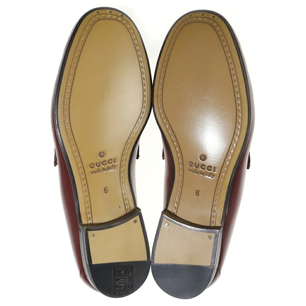 GUCCI(グッチ) ホースビット 1953 ヨルダーン ローファー レッド レザー 786016