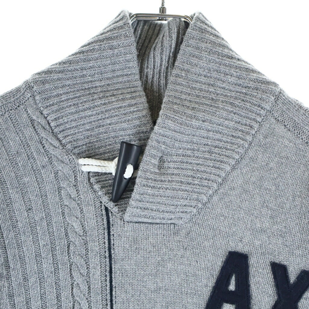 Armani Exchange(アルマーニ エクスチェンジ) AXロゴニットプルオーバー ハイネックニット グレー 6KZM1L ZMY1Z