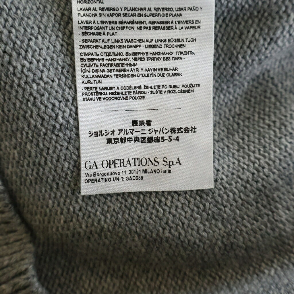 Armani Exchange(アルマーニ エクスチェンジ) AXロゴニットプルオーバー ハイネックニット グレー 6KZM1L ZMY1Z