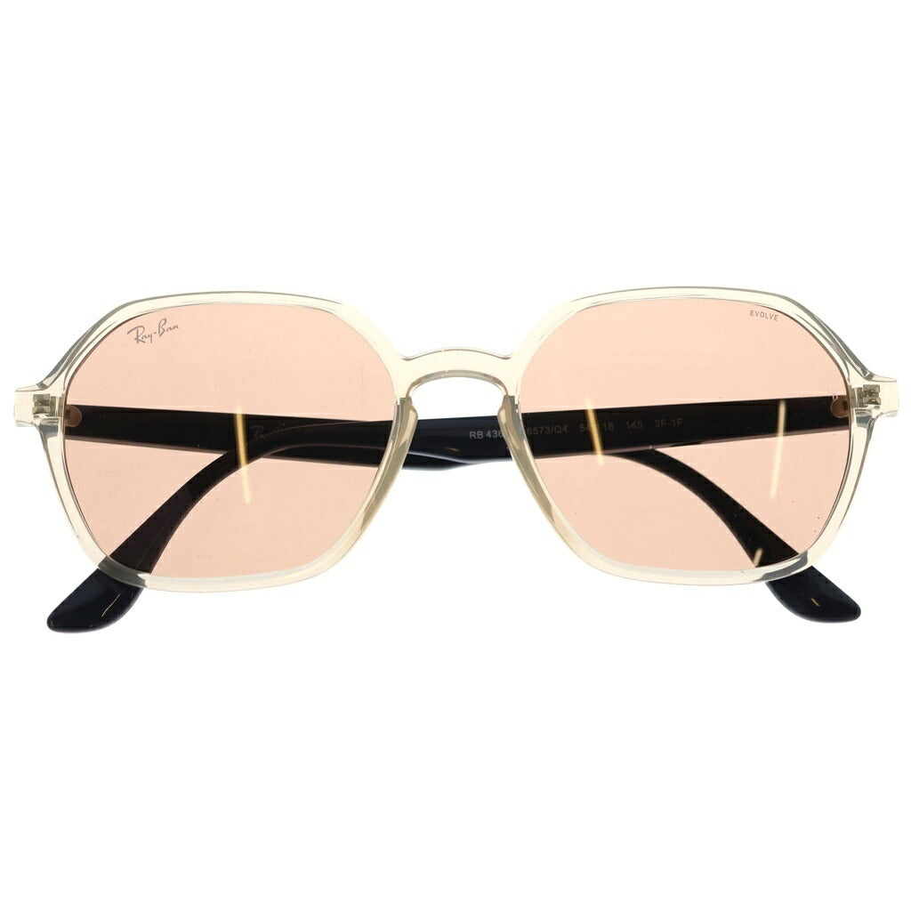 Ray Ban(レイバン) RB4361 ヘキサゴナルフレーム サングラス アイウェア メガネ 眼鏡 ブラウン系レンズ クリア/ネイビー