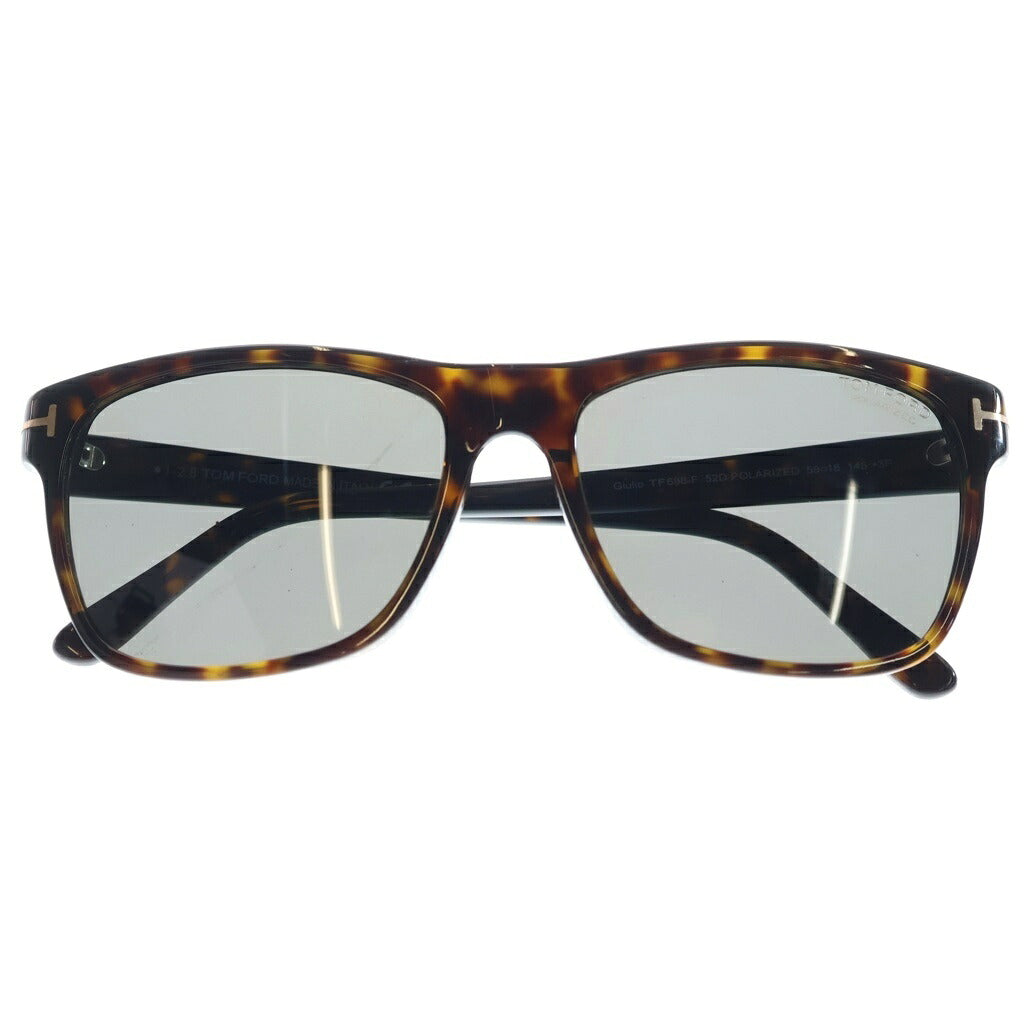 TOM FORD(トムフォード) スクエアフレーム サングラス アイウェア ブラウンフレーム ブラックレンズ TF698-F