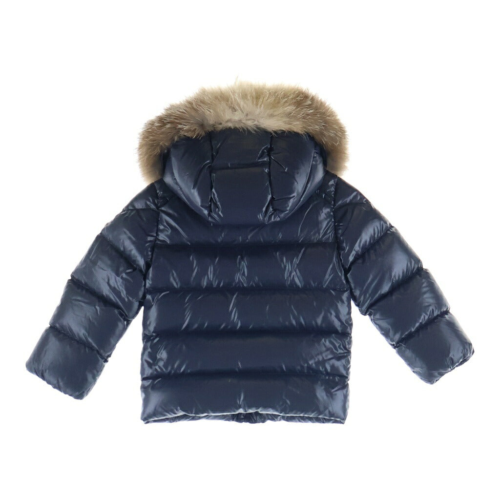 MONCLER(モンクレール) ECRINS GIUBBOTTO ファーフードナイロンダウンジャケット ネイビー キッズ G29511A52602 68950