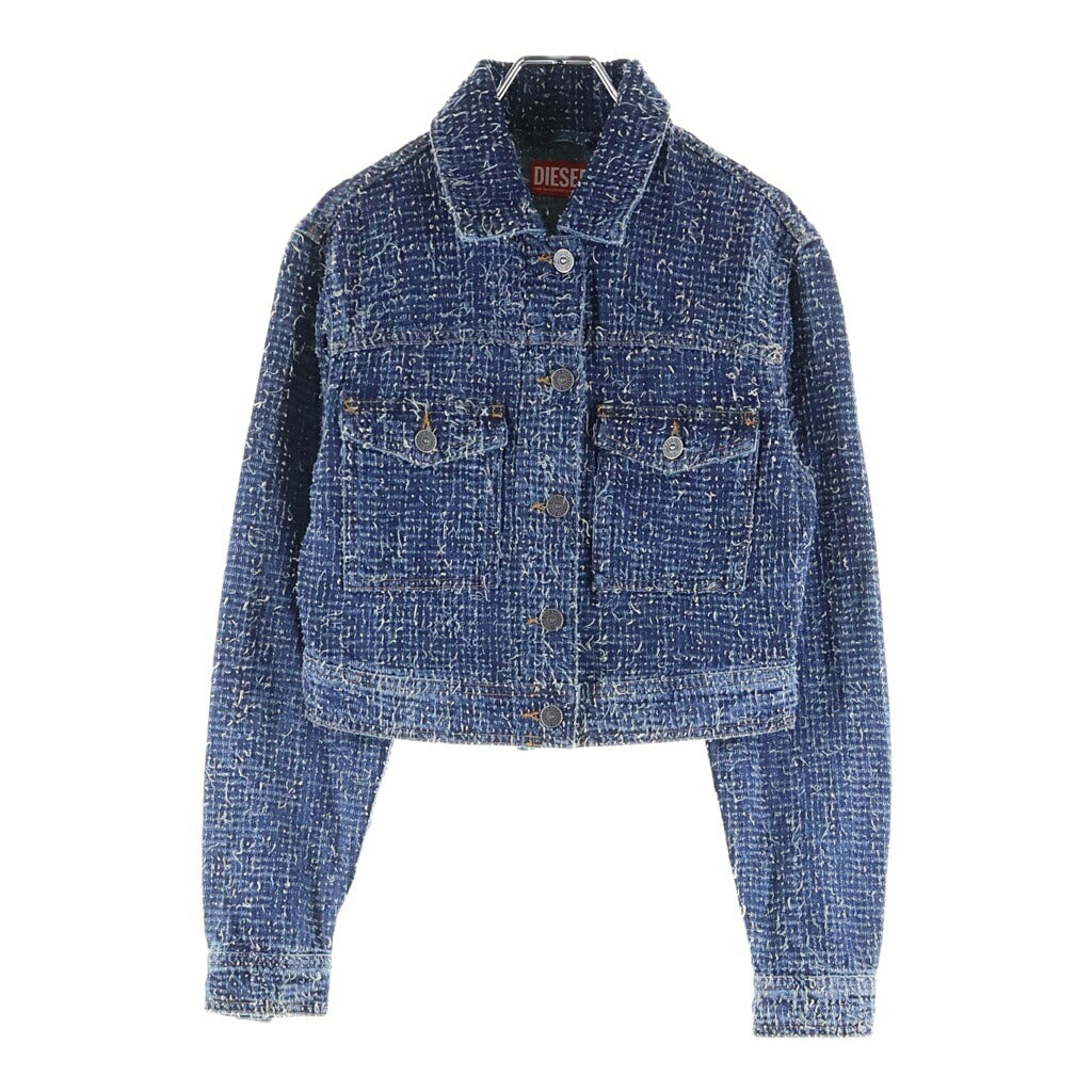 DIESEL(ディーゼル) デニム ジャケット ブルー ショート丈 A14203 レディース