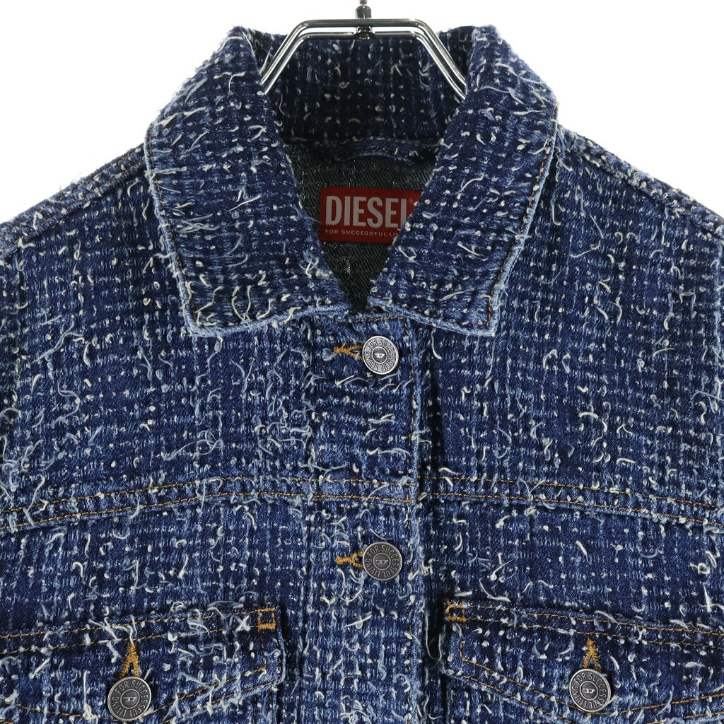 DIESEL(ディーゼル) デニム ジャケット ブルー ショート丈 A14203 レディース