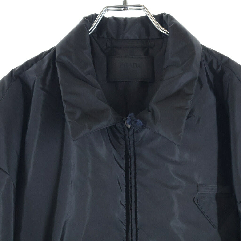 PRADA(プラダ) Short Re-Nylon Down Jacket ショート リナイロン ジップアップダウンジャケット ブラック SGC912 1WQ9