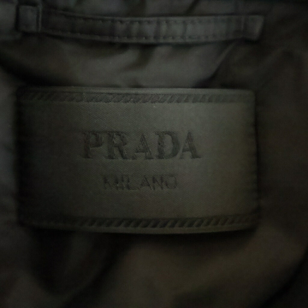 PRADA(プラダ) Short Re-Nylon Down Jacket ショート リナイロン ジップアップダウンジャケット ブラック SGC912 1WQ9