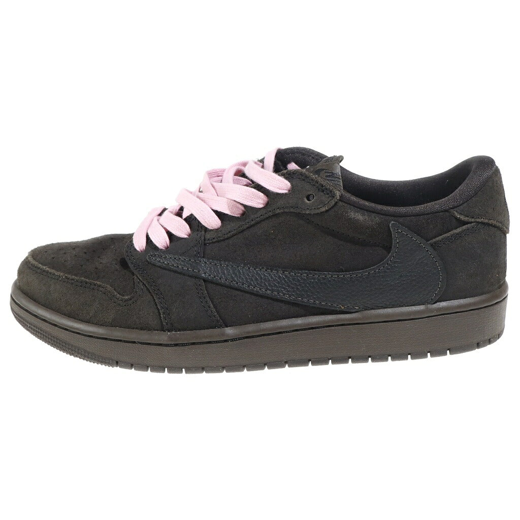 NIKE(ナイキ) TRAVIS SCOTT AIR JORDAN LOW OG SP VELVET BROWN トラヴィススコット エアジョーダン 1 ベルベット ローカットスニーカー ブラウン/ピンク DM7866-202