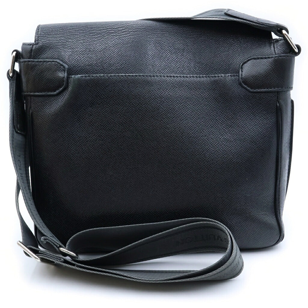 LOUIS VUITTON(ルイヴィトン) ロマンPM ショルダーバッグ メッセンジャーバッグ タイガ レザー アルドワーズ ブラック M32700