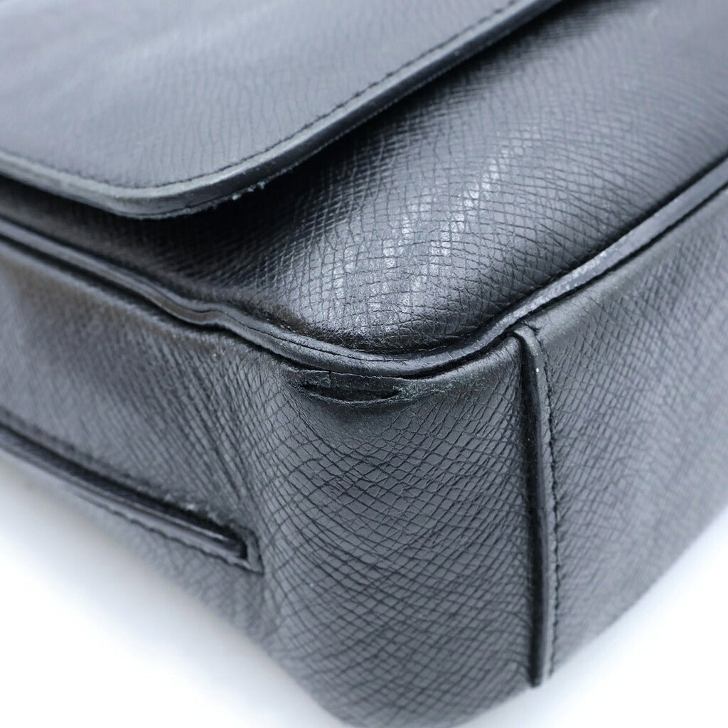 LOUIS VUITTON(ルイヴィトン) ロマンPM ショルダーバッグ メッセンジャーバッグ タイガ レザー アルドワーズ ブラック M32700