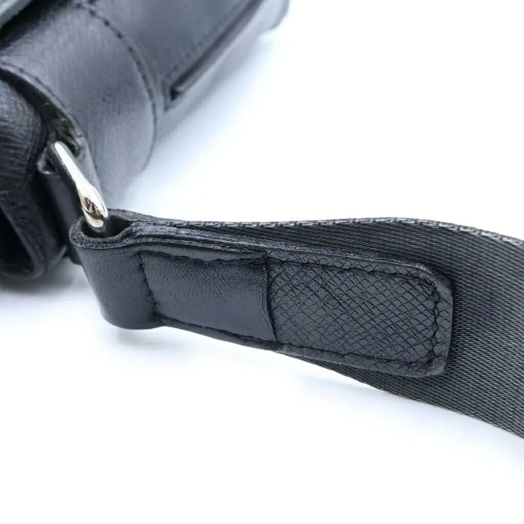 LOUIS VUITTON(ルイヴィトン) ロマンPM ショルダーバッグ メッセンジャーバッグ タイガ レザー アルドワーズ ブラック M32700