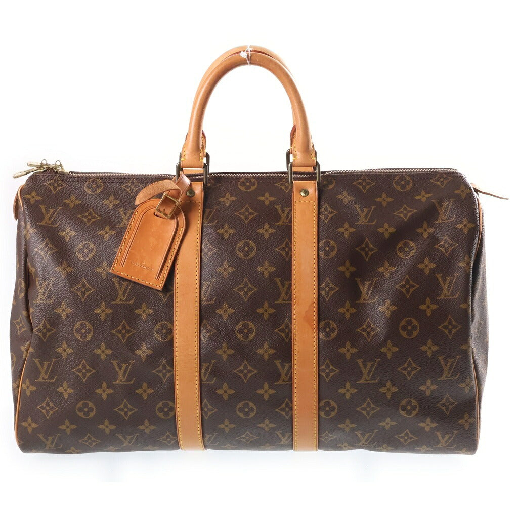 LOUIS VUITTON(ルイヴィトン) キーポル 45 ボストンバッグ ハンドバッグ モノグラム PVCレザー ブラウン M41428