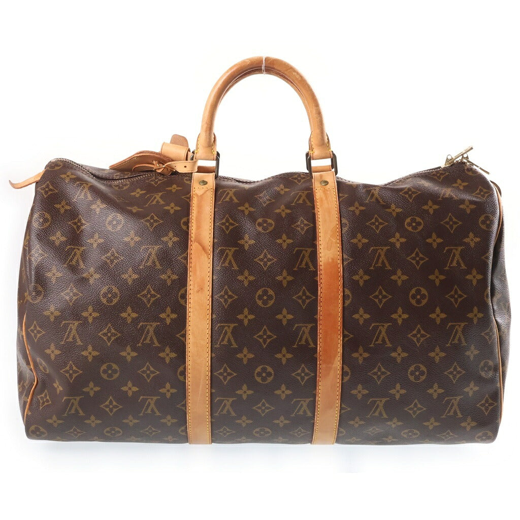 LOUIS VUITTON(ルイヴィトン) キーポル50 ボストンバッグ ハンドバッグ モノグラム PVCレザー ブラウン M41428