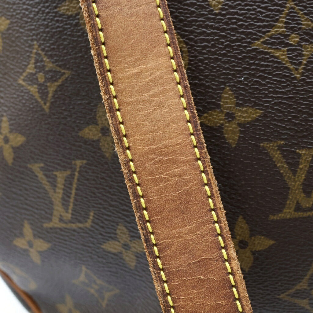 LOUIS VUITTON(ルイヴィトン) モノグラム トゥラムGM ショルダーバッグ ブラウン レザー×PVC M40075 ゴールド金具