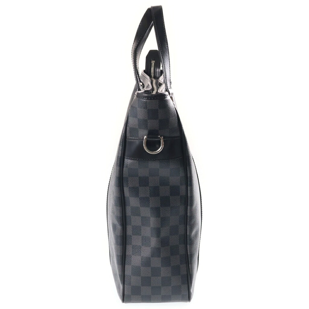 LOUIS VUITTON(ルイヴィトン) ダミエグラフィット タダオ 2WAYハンドバッグ トートバッグ ブラック レザー×PVC N51192 シルバー金具
