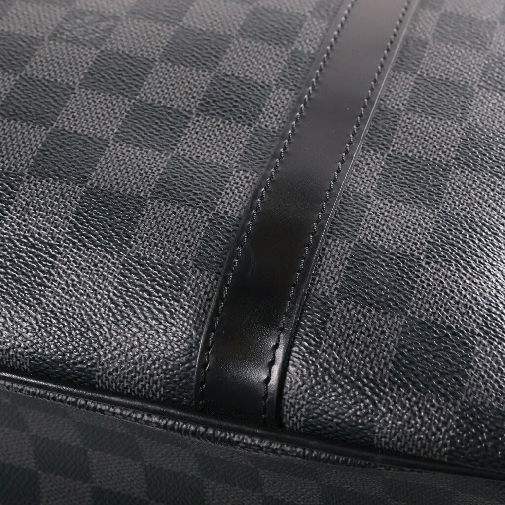 LOUIS VUITTON(ルイヴィトン) ダミエグラフィット タダオ 2WAYハンドバッグ トートバッグ ブラック レザー×PVC N51192 シルバー金具