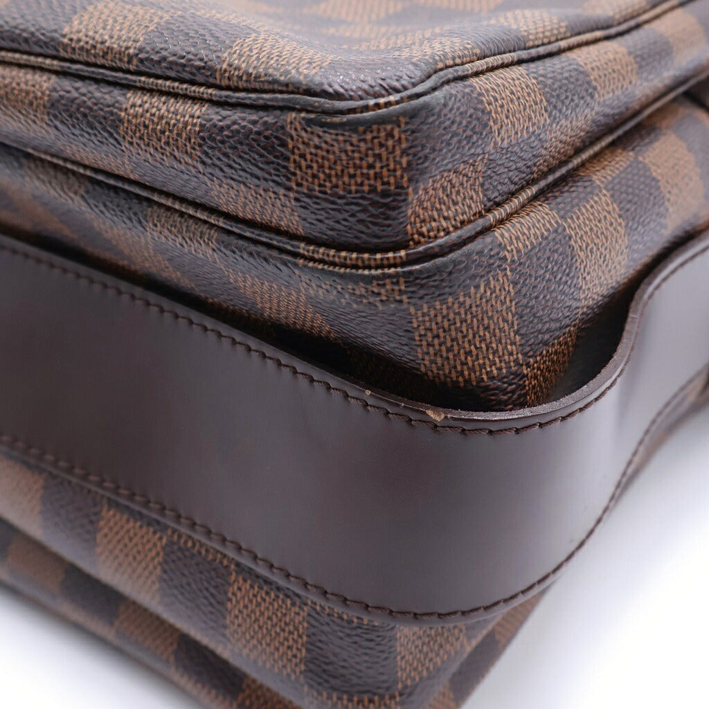 LOUIS VUITTON(ルイヴィトン) ダミエエベヌ ナヴィグリオ ショルダーバッグ ブラウン PVCレザー N45255 ゴールド金具