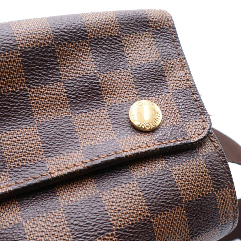 LOUIS VUITTON(ルイヴィトン) ダミエエベヌ ナヴィグリオ ショルダーバッグ ブラウン PVCレザー N45255 ゴールド金具