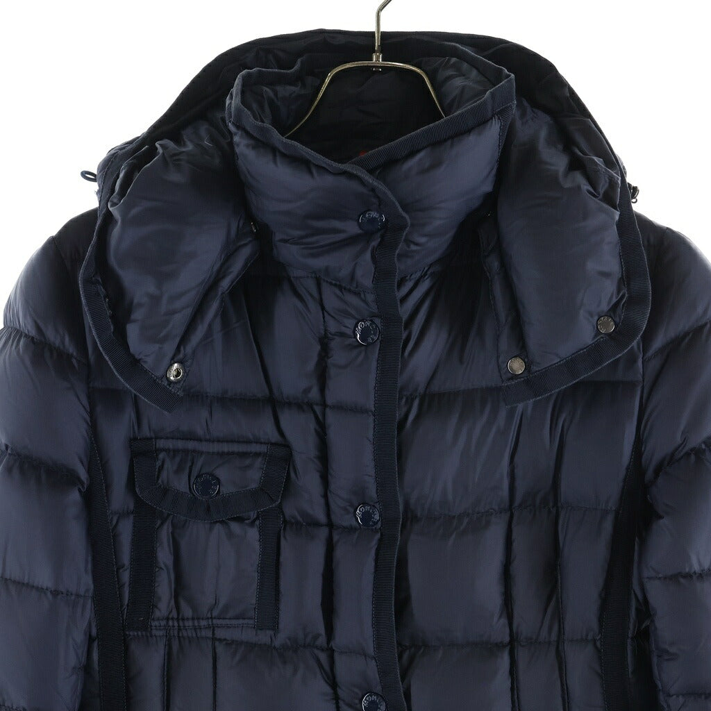 MONCLER(モンクレール) HERMINE エルミンヌ フーデッド ダウンコート ネイビー 220934995705 レディース