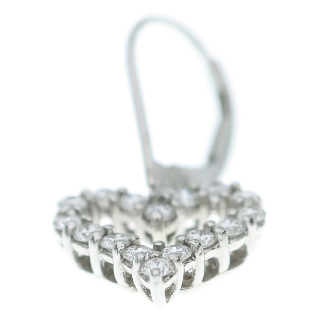 TIFFANY & Co.(ティファニー) センチメンタル ハート パヴェダイヤ ダイヤモンド ピアス PT950 プラチナ