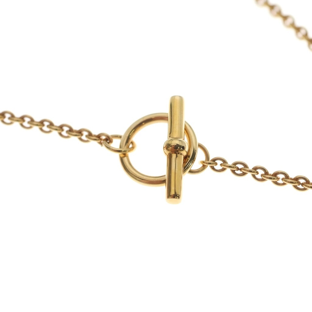 HERMES(エルメス) ミニマイヨンPM ペンダントネックレス ピンクゴールド×ベージュ
