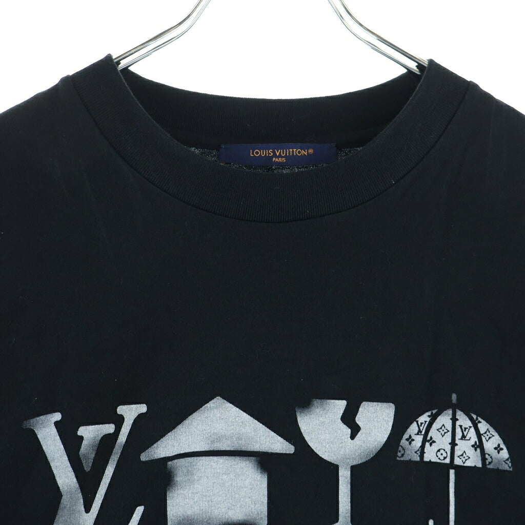 LOUIS VUITTON(ルイヴィトン) 26AW シグネチャー プリントTシャツ クルーネックカットソー ブラック 1AKOS2