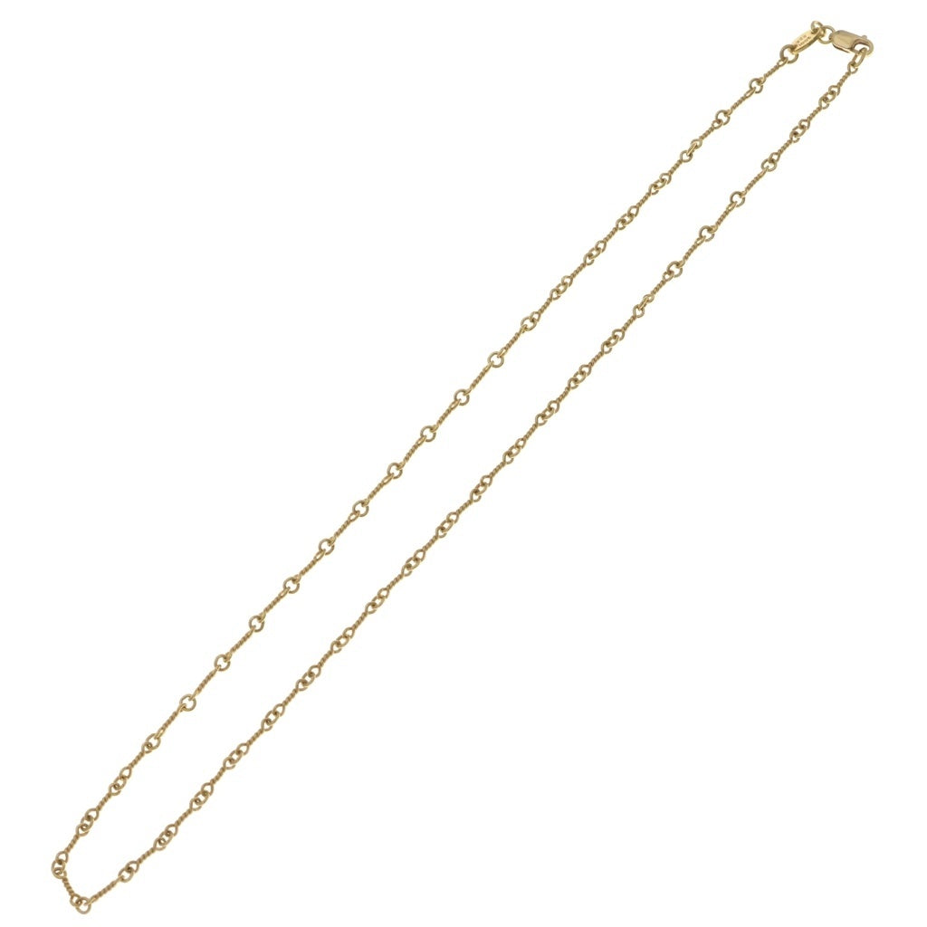 CHROME HEARTS(クロムハーツ) 22K NECKCHAIN T16 ツイストチェーンネックレス 16inch ゴールド BCA013