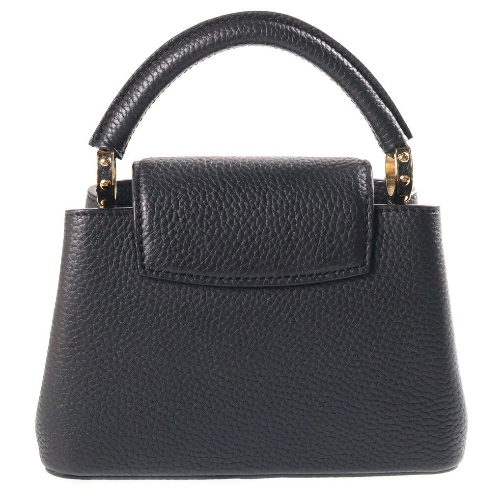 LOUIS VUITTON(ルイヴィトン) カプシーヌ ミニ MINI トリヨン カーフレザー 2WAY ハンド ショルダーバッグ ゴールド/シルバー金具 ブラック M27308 RFID