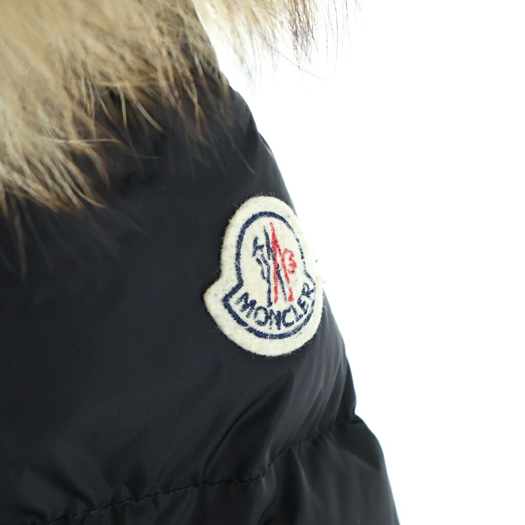 MONCLER(モンクレール) 21AW CLIO ファーフーデッド ジップアップ ダウンジャケット ブラック レディース D20934687725