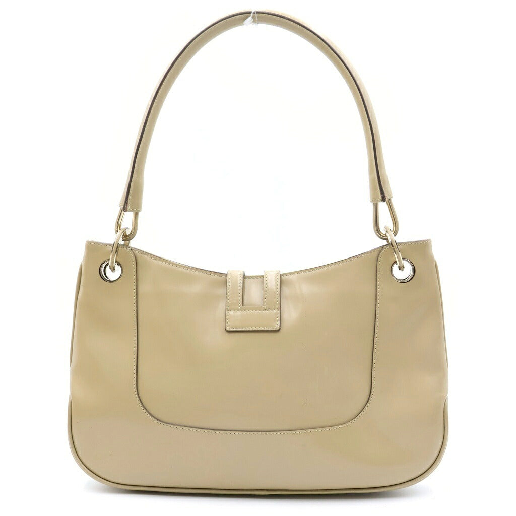 GUCCI(グッチ) ハンドバッグ ワンショルダーバッグ ベージュ パテントレザー 001・4150 ゴールド金具