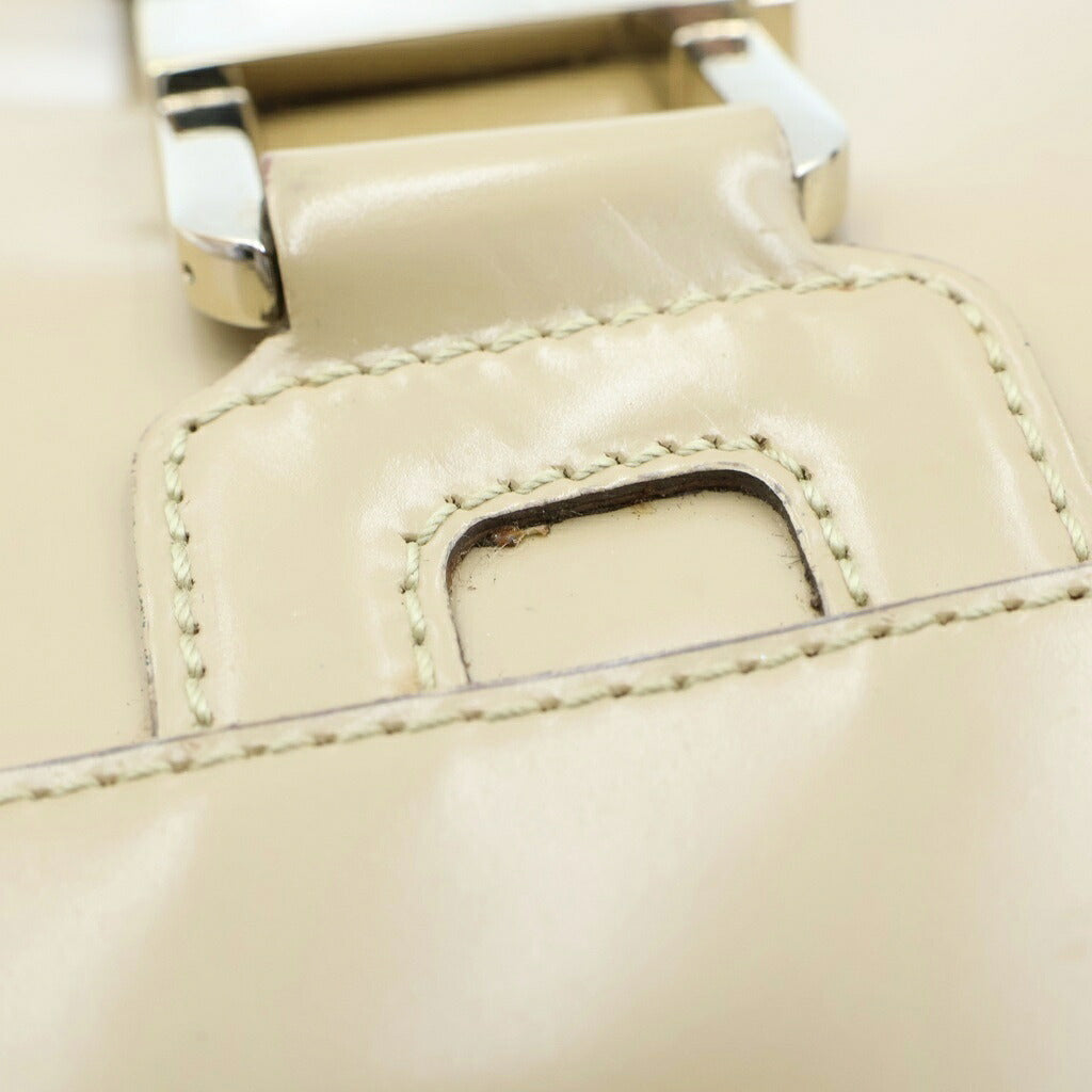 GUCCI(グッチ) ハンドバッグ ワンショルダーバッグ ベージュ パテントレザー 001・4150 ゴールド金具