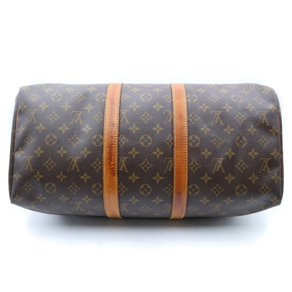 LOUIS VUITTON(ルイヴィトン) モノグラム キーポル45 ハンドバッグ ボストンバッグ トラベルバッグ ブラウン レザー×PVC M41428 ゴールド金具