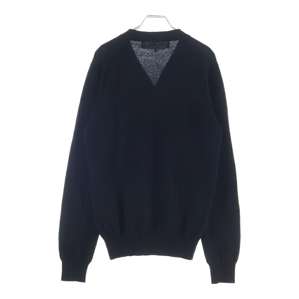PLAY COMME des GARCONS(プレイコムデギャルソン) カーディガン ステッチ ブラック ウール