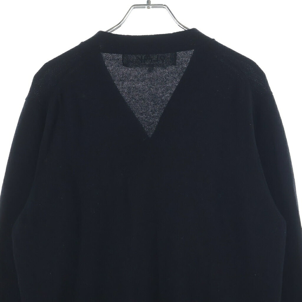 PLAY COMME des GARCONS(プレイコムデギャルソン) カーディガン ステッチ ブラック ウール
