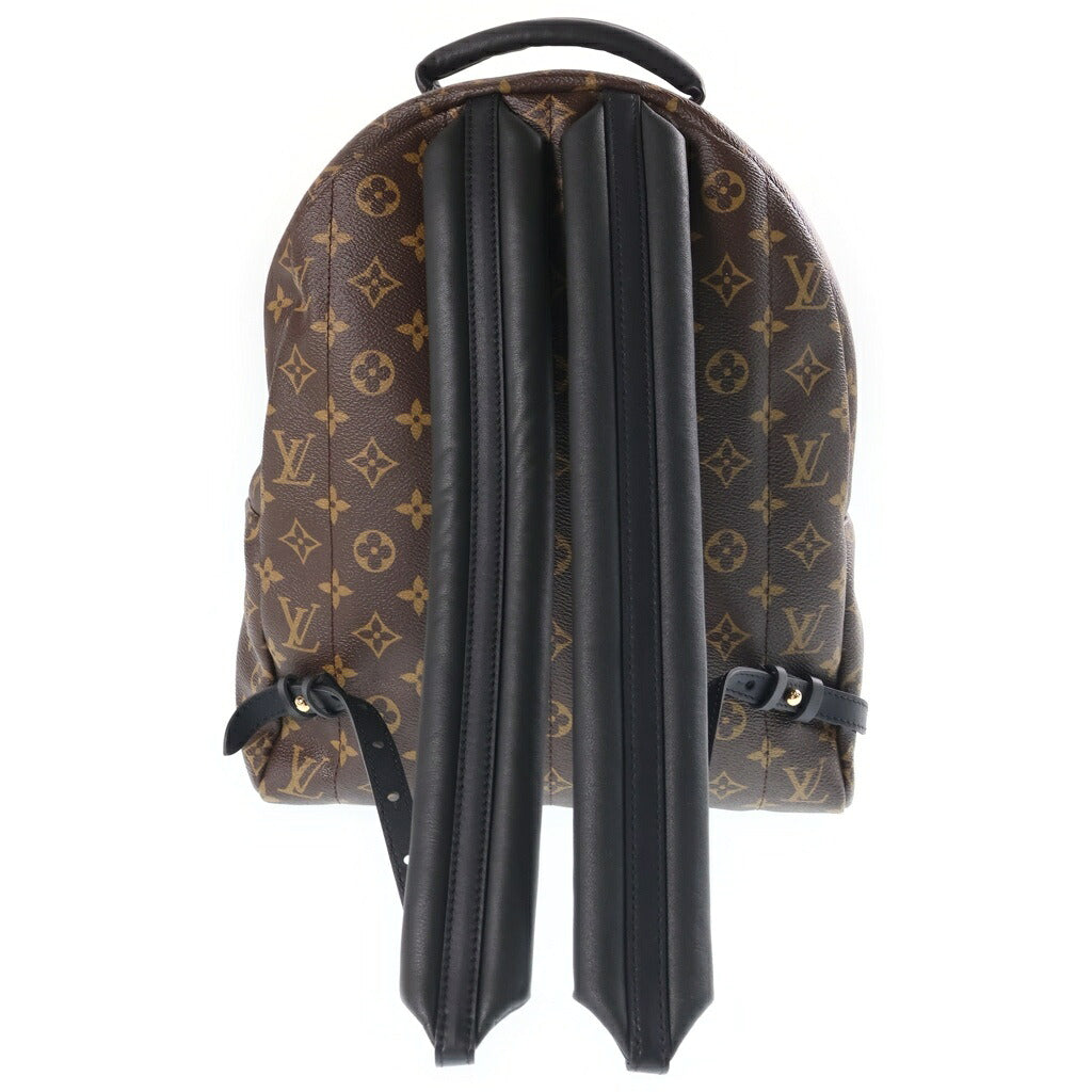 LOUIS VUITTON(ルイヴィトン) モノグラム パームスプリングスMM リュックサック バックパック ブラック×ブラウン レザー×PVC M41561 ゴールド金具