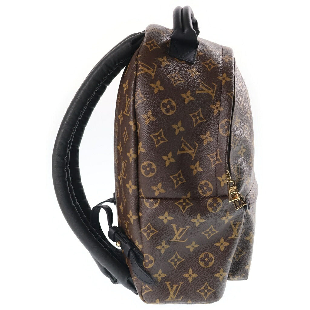 LOUIS VUITTON(ルイヴィトン) モノグラム パームスプリングスMM リュックサック バックパック ブラック×ブラウン レザー×PVC M41561 ゴールド金具