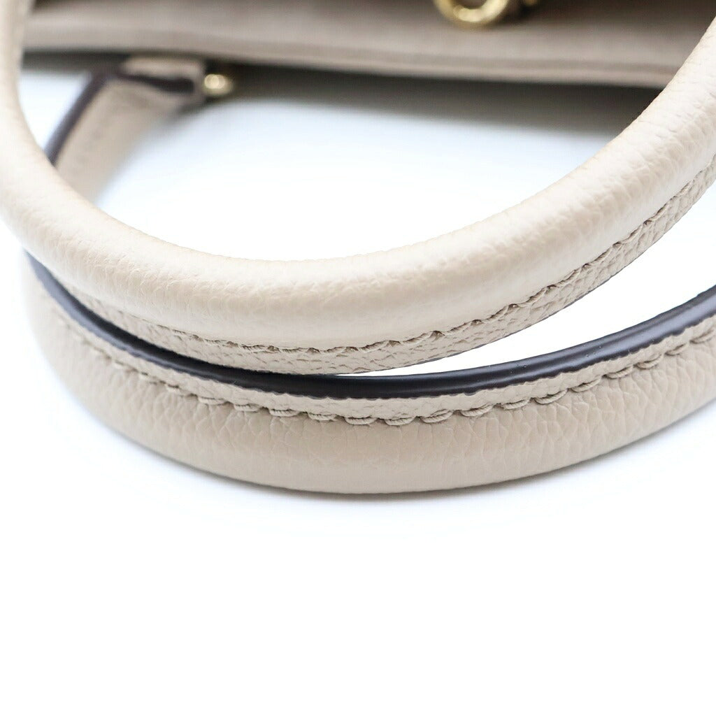 LOUIS VUITTON(ルイヴィトン) オンザゴーPM ハンドバッグ ショルダーバッグ 2way モノグラム アンプラント レザー トゥルトレール クレーム バイカラー グレージュ M45779