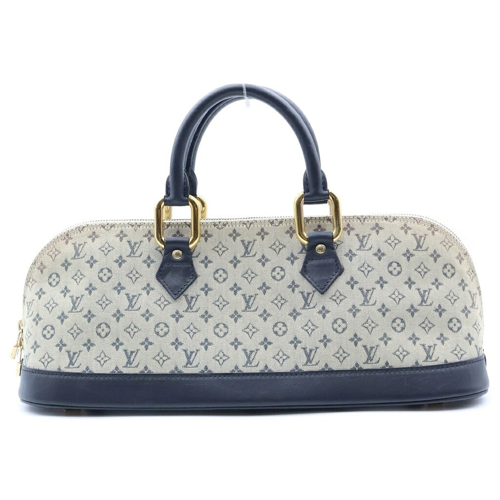LOUIS VUITTON(ルイヴィトン) モノグラム ミニ アルマ ロン ハンドバッグ ブラック×ベージュ レザー×キャンバス M92205 ゴールド金具