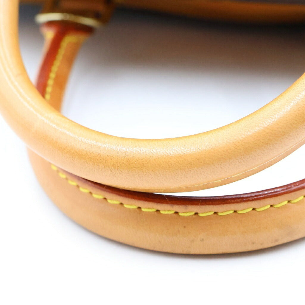 LOUIS VUITTON(ルイヴィトン) モノグラム ドーヴィル ハンドバッグ ブラウン レザー×PVC M47270 ゴールド金具