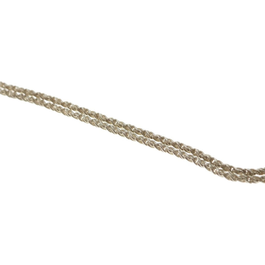 TIFFANY & Co.(ティファニー) ダブルロープ センターノット ネックレス シルバー ツイストチェーン SV925