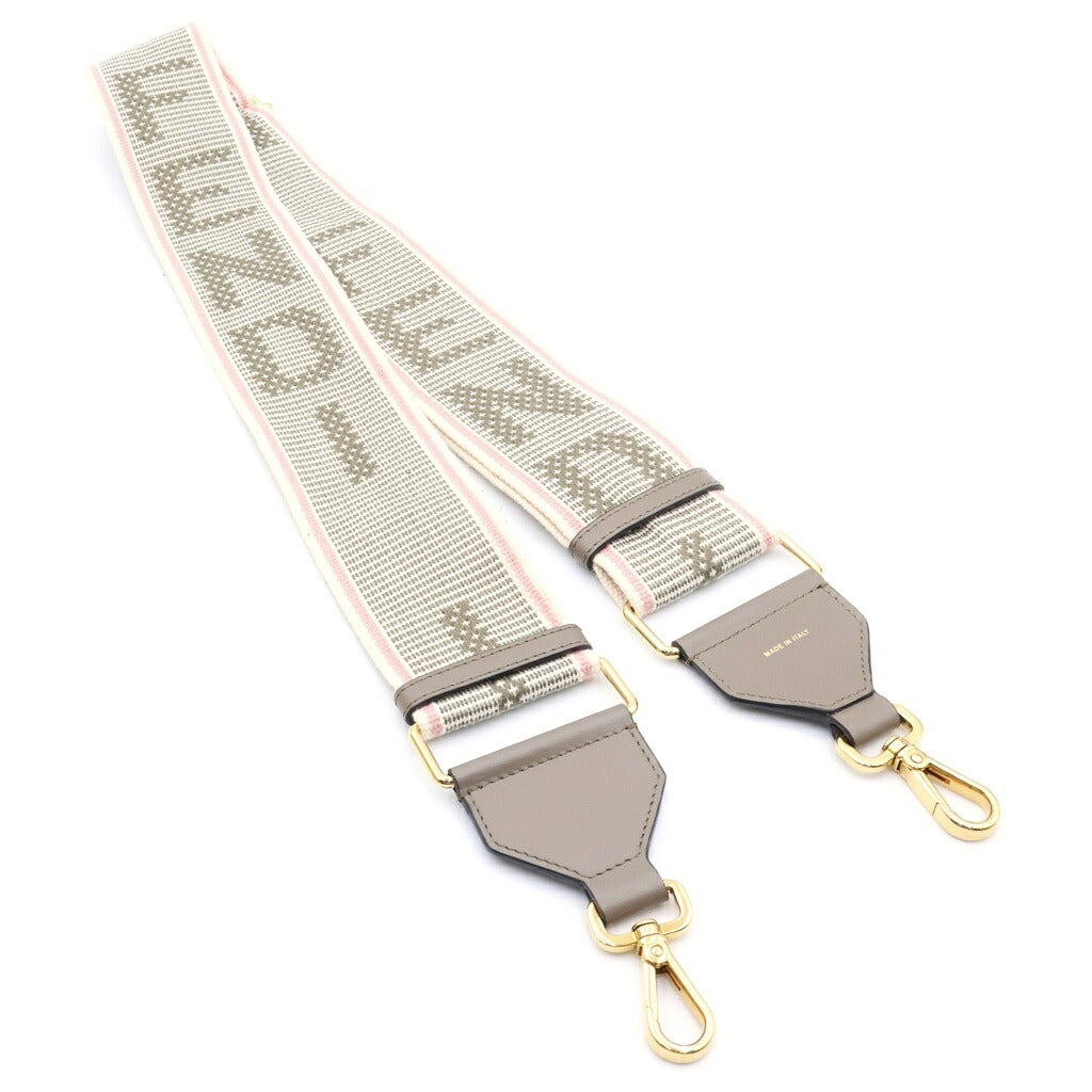 FENDI(フェンディ) ストラップ ユー ショルダーストラップ キャンバス ブラウン/ホワイト/ピンク