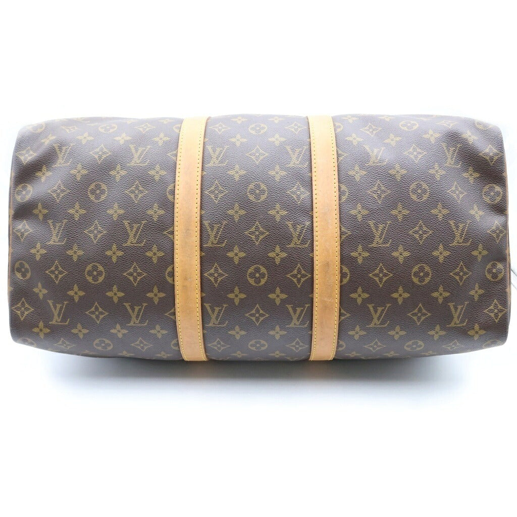 LOUIS VUITTON(ルイヴィトン) モノグラム キーポル50 ボストンバッグ ハンドバッグ トラベルバッグ ブラウン レザー×PVC M41426 ゴールド金具