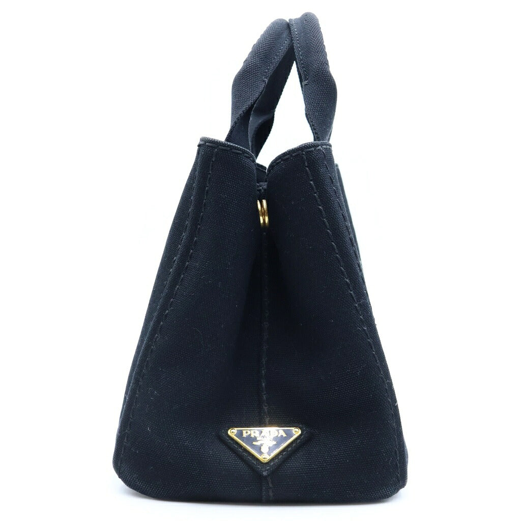 PRADA(プラダ) カナパ ミニ トートバッグ ハンドバッグ ブラック キャンバス 1BG439