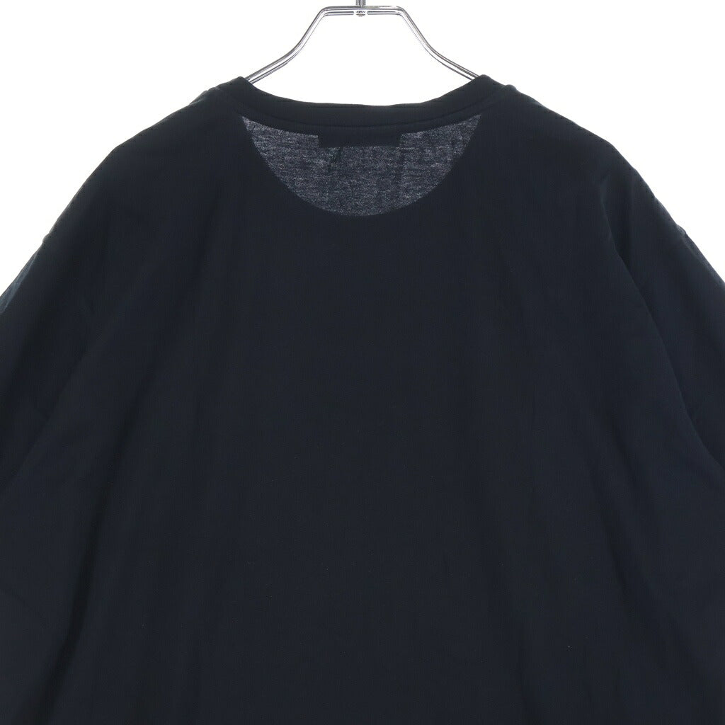 GIVENCHY(ジバンシィ) フローラル ロゴプリント クルーネック 半袖Tシャツ カットソー ブラック