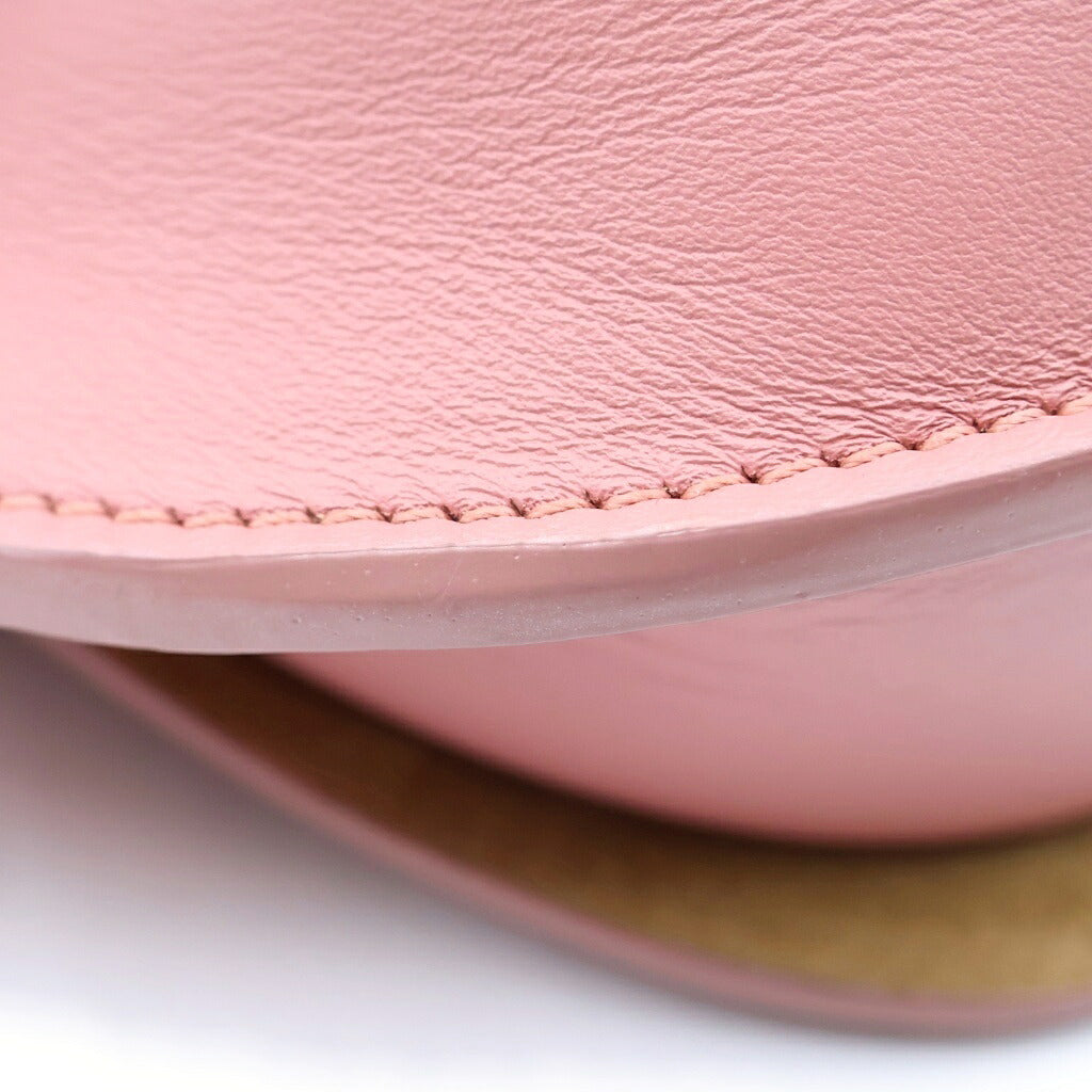 LOEWE(ロエベ) ゲートデュアル ショルダーバッグ ミニ ピーチブルームピンク レザー シルバー金具