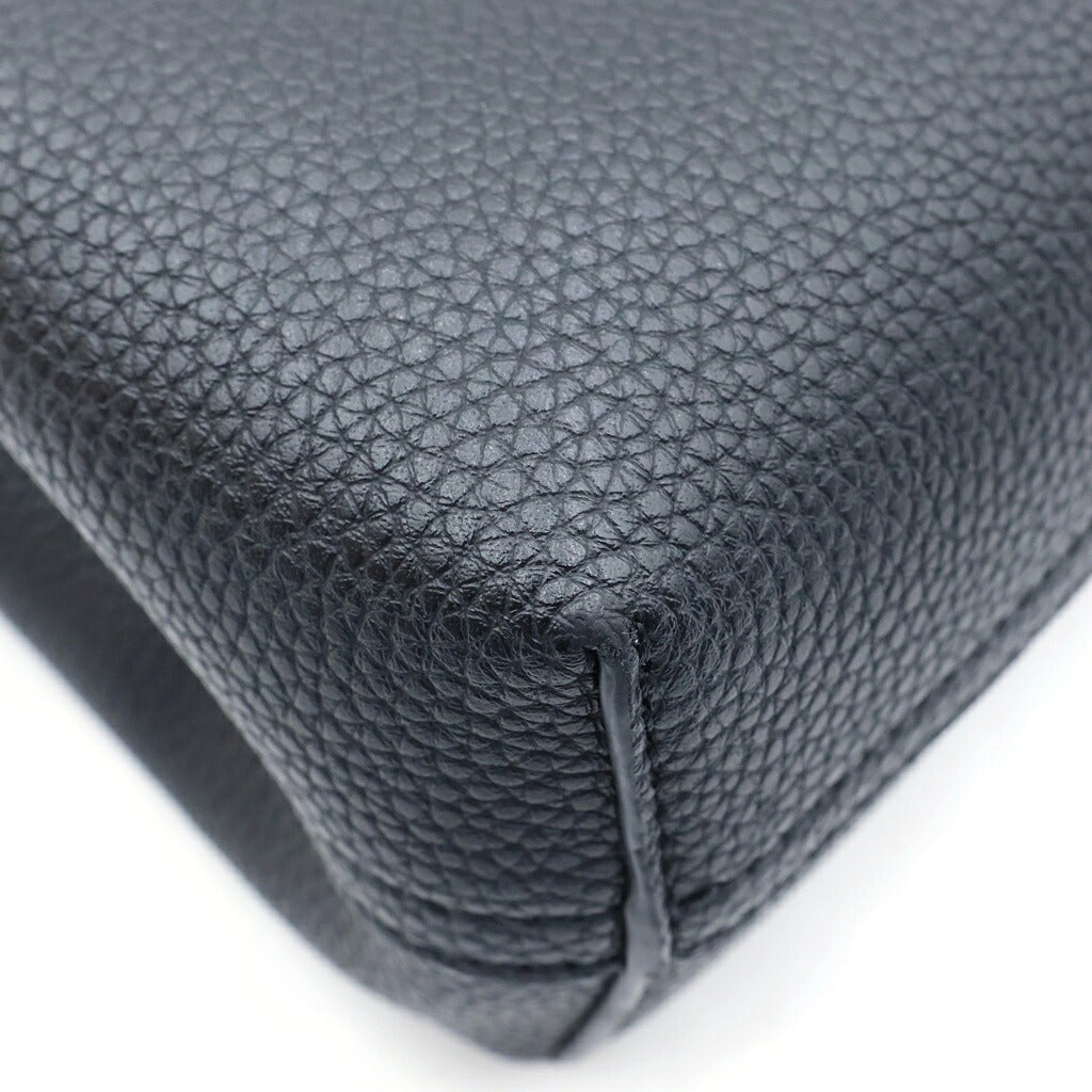 EMPORIO ARMANI(エンポリオアルマーニ) MyEA ショルダーバッグ ハンドバッグ 2way レザー ブラック EW000382 AF12103