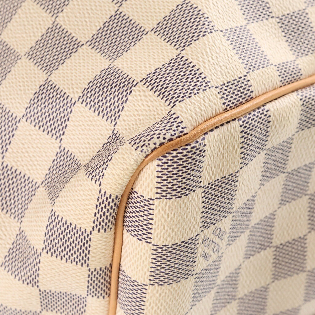 LOUIS VUITTON(ルイヴィトン) ダミエアズール キーポルバンドリエール55 トラベルバッグ ボストンバッグ ハンドバッグ ショルダーバッグ アイボリー レザー×PVC N41429 ゴールド金具