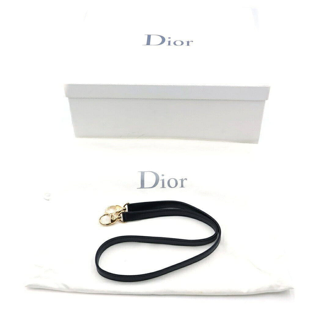 Christian Dior(クリスチャンディオール) レディーディオール ミディアム ハンドバッグ ショルダーバッグ 2way ゴールド金具 カナージュ ブラック
