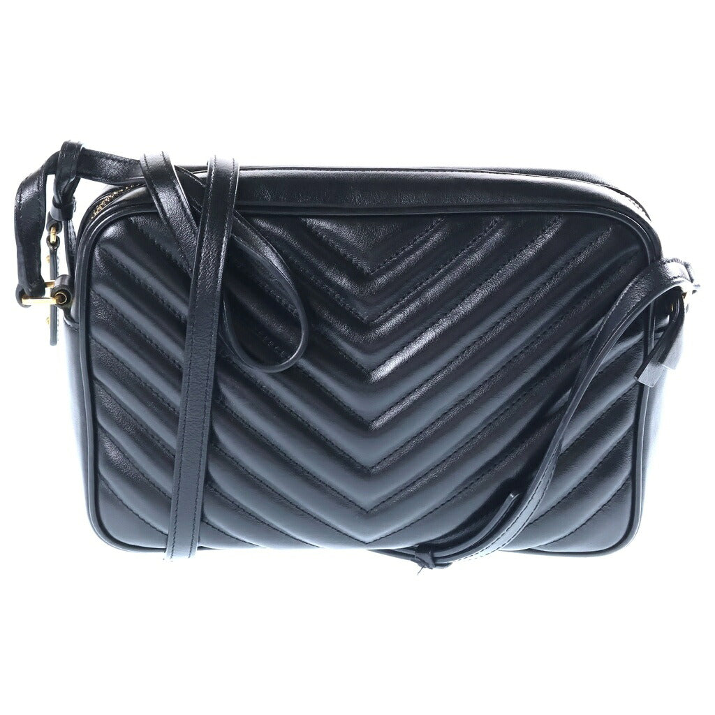 SAINT LAURENT PARIS(サンローランパリ) ルーカメラショルダーバッグ ブラック レザー ARS520534 ゴールド金具