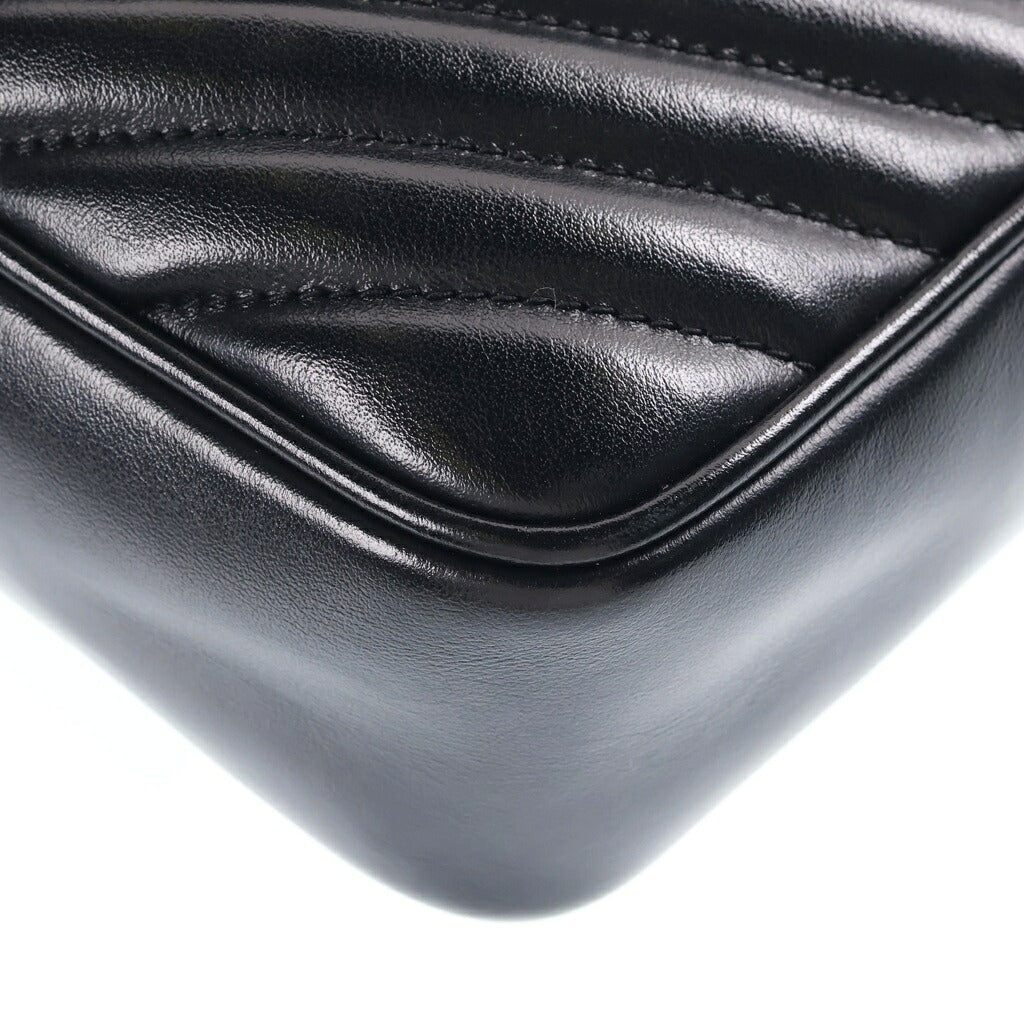 SAINT LAURENT PARIS(サンローランパリ) ルーカメラショルダーバッグ ブラック レザー ARS520534 ゴールド金具