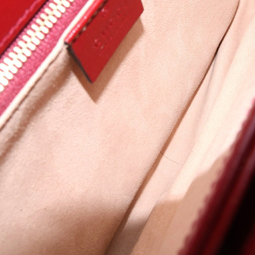 GUCCI(グッチ) GGスプリーム ホースビット 1955 2WAYハンドバッグ ショルダーバッグ ベージュ×レッド PVC×レザー 602204 ゴールド金具